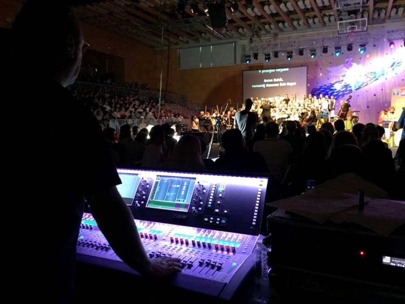 ABC’s dLive at FOH for a Littoral Chamber Orchestra concert in Koper