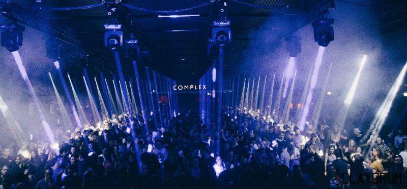 New Year's Eve celebrations at Complex nightclub in Maastricht