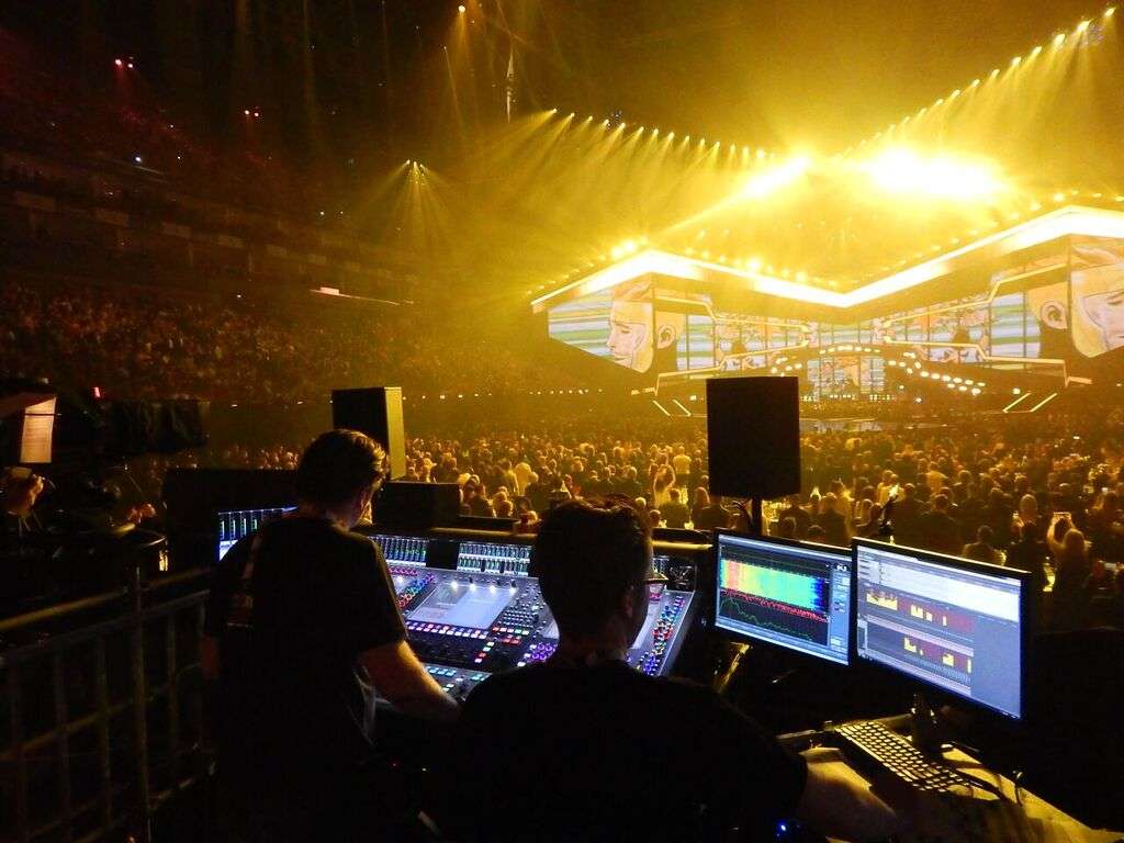 The desk, a DiGiCo SD7, was provided by Britannia Row Productions as was the entire live audio infrastructure