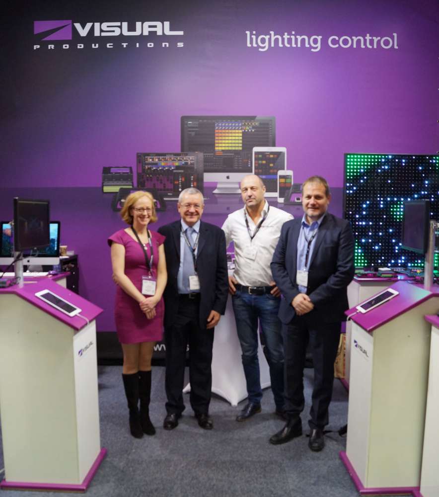 Pictured at ISE2017 - VP sales manager Zoë Castle, EP managing director Miguel Mezquita, VP key account manager Maarten Donath and EP director commercial Pere Castro