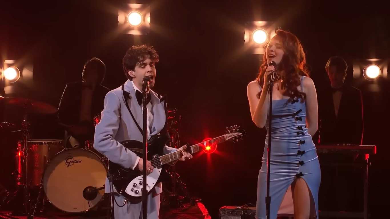 Stephen Sanchez and Em Beihold duet on The Late Late Show