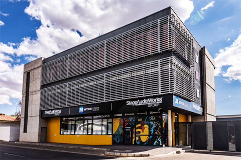 Stage Audio Works’ new offices on Faraday Street, Windhoek