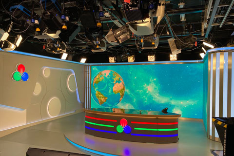 TDM’s main newsroom studio (photo: ProHarmony Technology)