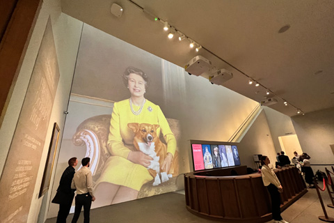 Queen Elizabeth II by Michael Leonard at the National Portrait Gallery