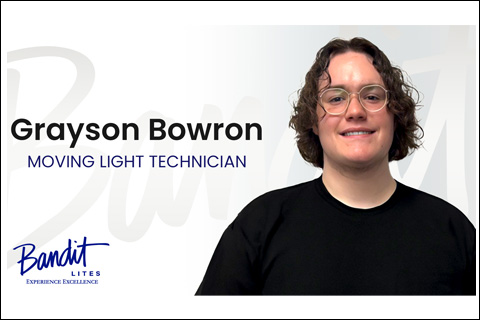 Grayson Bowron - moving light technician