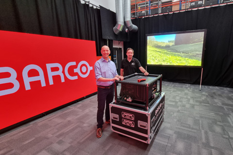 Tom Allott, asset manager at PSCo and Ashley Raines, country manager UK & Ireland at Barco