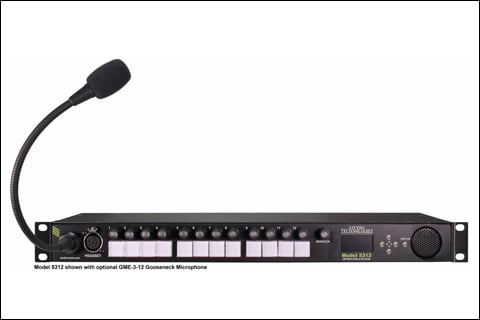 The Model 5312 is a rack-mounted unit that is designed to serve as an audio control centre