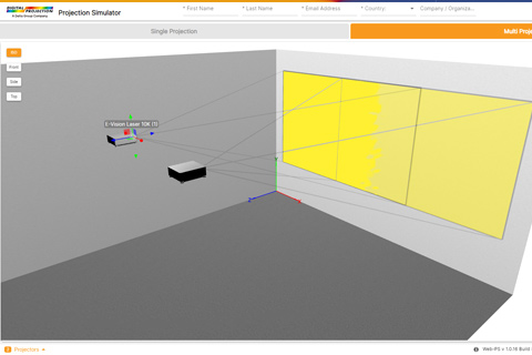 Projection Simulator offers a comprehensive suite of features