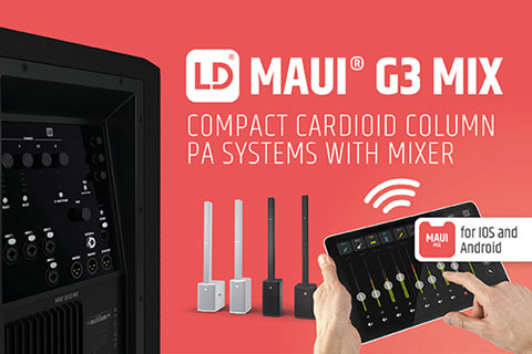 The LD Systems MAUI G3 MIX models will be available from April 2024