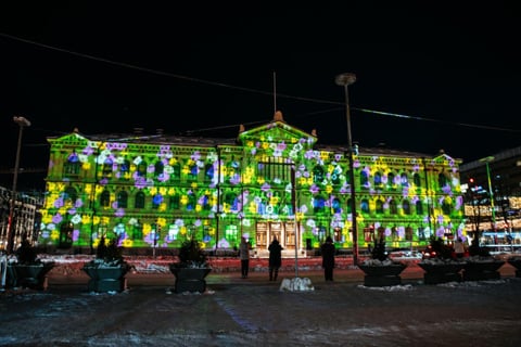 The celebrated LUX Helsinki light festival took place at venues across the Finnish capita
