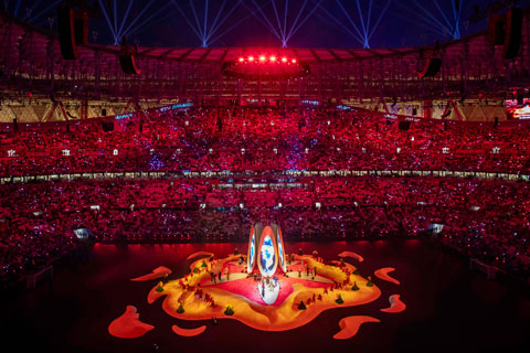 The opening ceremony was staged in the 88,000-capacity Lusail Stadium (photo: Katara Studios)