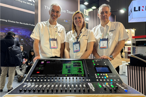 Cadac Console's James Godbehear, Emily Watson and Peter Hearl with the CM-J50