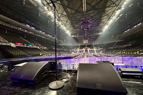 SWG provided Martin Audio’s XE500 monitors for foldback and adding stage side-fills
