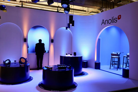 The contemporary booth design incorporated both the new Lyrae and Agame product lines (photo: Pavel Nemec)