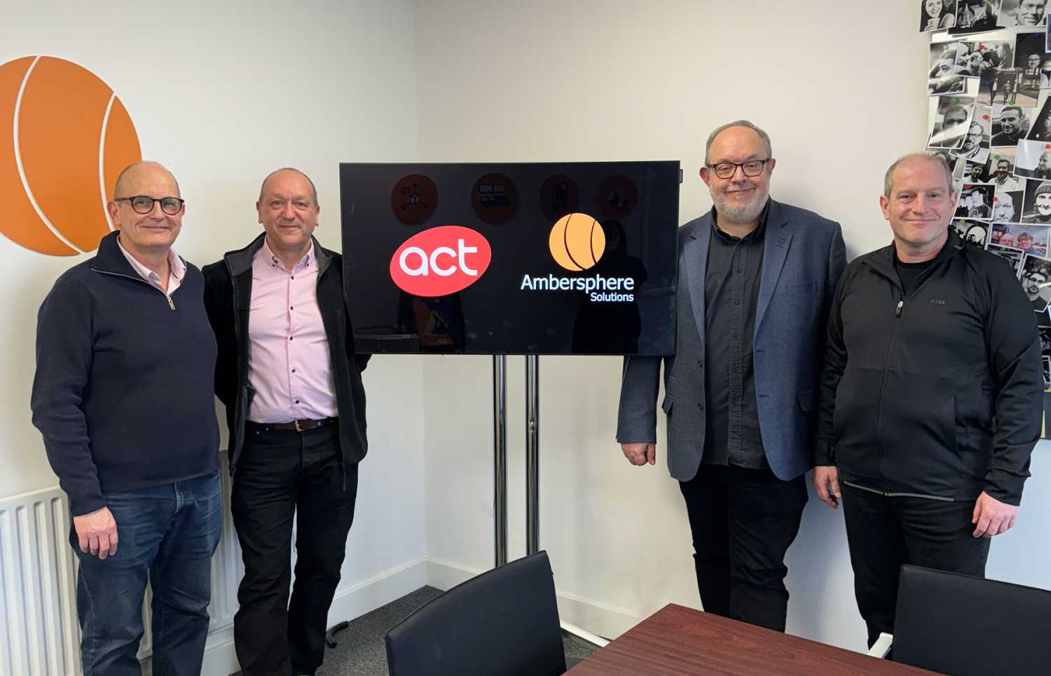 Glyn O’Donoghue, Philip Norfolk and Lee House of Ambersphere with ACT Entertainment CEO Ben Saltzman