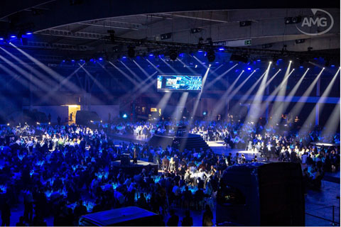 AMG deployed their large inventory of Nexo sound systems throughout the event