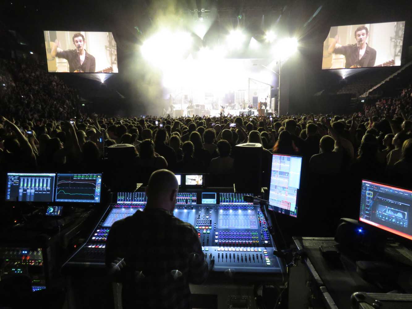 The tour relies on a DiGiCo Quantum 7 at front of house