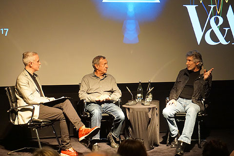 Pink Floyd's Roger Waters and Nick Mason made a rare public appearance together in London last week (photo: PLASA Media)