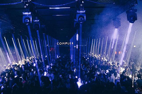 New Year's Eve celebrations at Complex nightclub in Maastricht