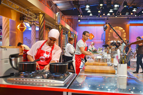 MasterChef Algeria which was recorded in a purpose-built studio and former envelope factory in El Hamis, a suburb of Algiers (photo: Brahim Boucherit, Allégorie Groupe)