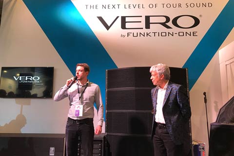 Think! AV's Remco van der Werff with Funktion-One's Tony Andrews 2 at ProLight+Sound