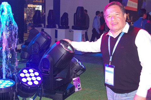 International sales director Ernie Armas with the new Aqua