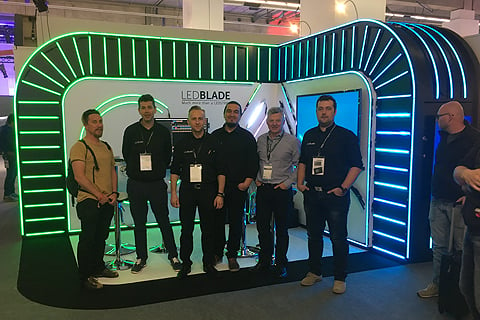 The LEDBlade team at Prolight+Sound