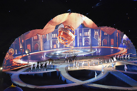 The opening ceremony featured spectacular visuals throughout the show