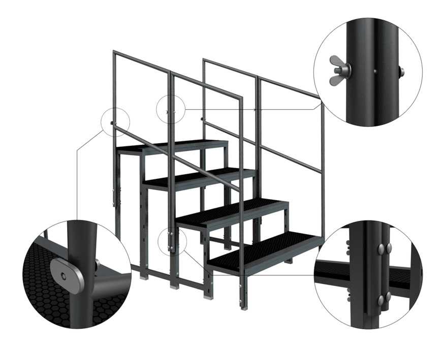 The range boasts professional features giving full flexibility for both easy setup and storage