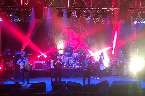 The Flogging Molly tour includes a number of widely different venues