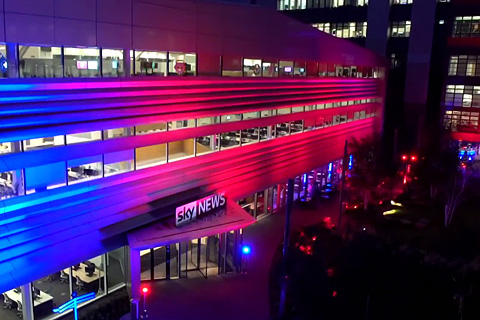 The programme was broadcast live from Sky Studios on Sky News and Channel 4