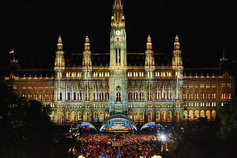 The festival was staged in Vienna’s main square and broadcast worldwide