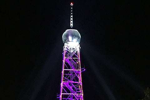 Bandit Lites once again provided the lighting for the tower with this year’s gear featuring SGM G-Spot fixtures