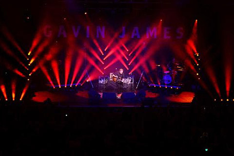 Singer-songwriter Gavin James performing at the INEC Killarney