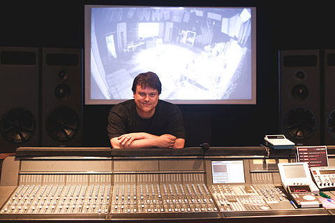 Rafael Hauck in his new studio, Audio Porto