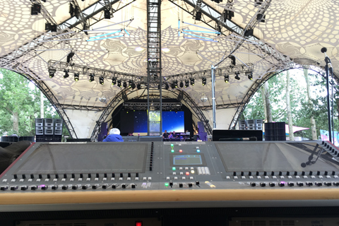 Sound-Services put in a Cadac CDC seven live sound console FOH