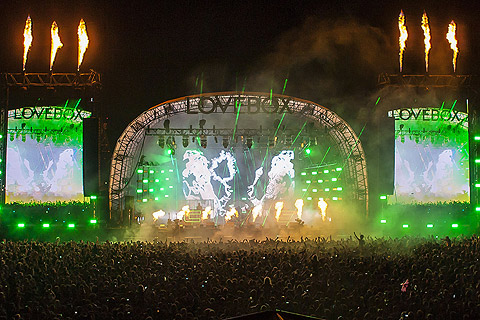 Chase & Status at the Lovebox festival in London’s Victoria Park (photo: Lindsay Cave)