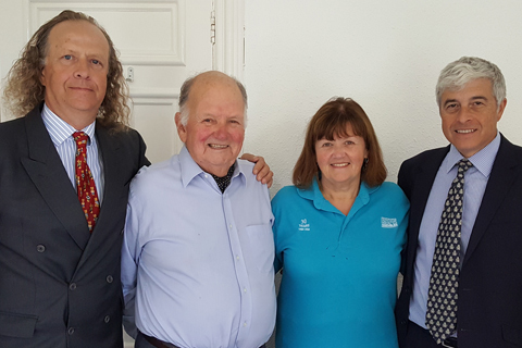 Alan Jacobi, Terry Hitchen, Siobhan Hitchen and Brian Rose