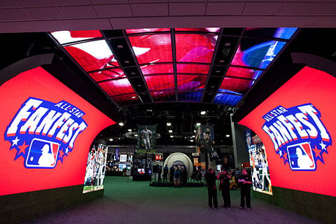 The LED video tunnel entrance used 3.9mm FLEXLite Plus from PixelFLEX.