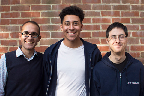 New recruits: Alessandro Manicone, Charlie Felicien and Matthew Daglish