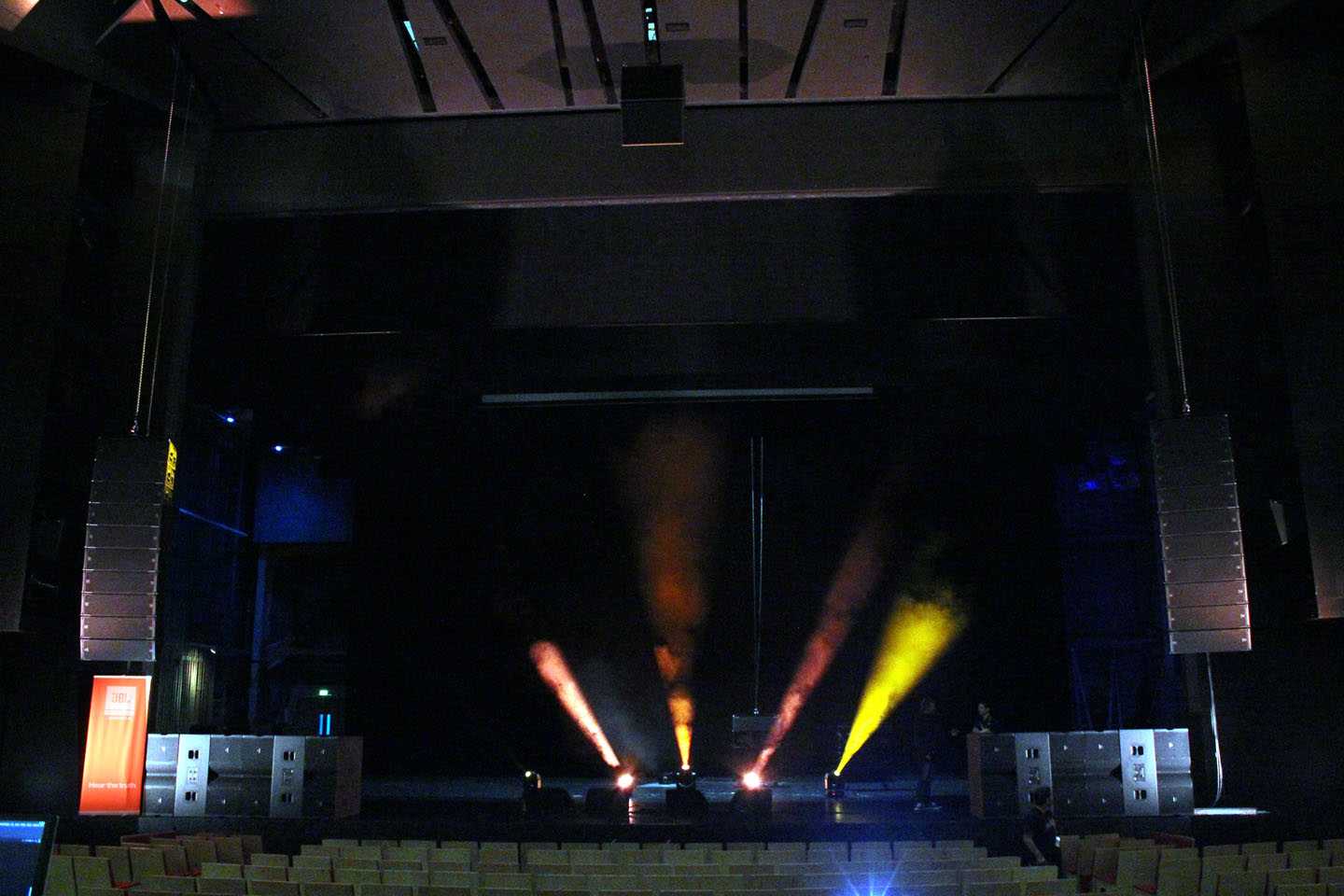 JBL’s new medium to large format line array was launched at the ASB Theatre in Auckland