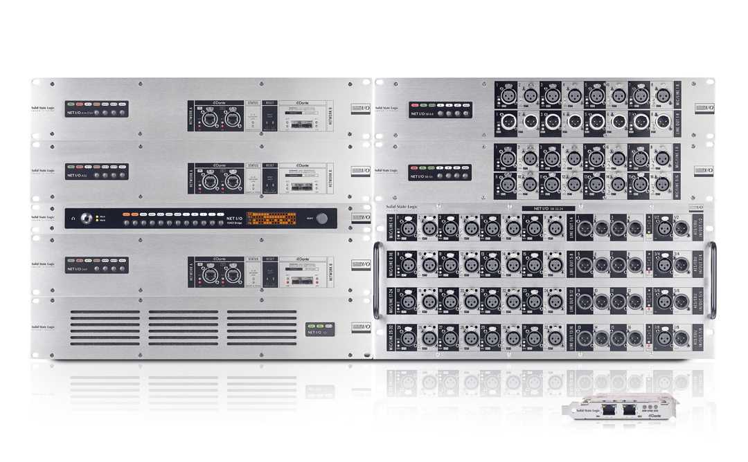 SSL will feature four new broadcast specification audio interfaces for Dante/AES67 audio networks