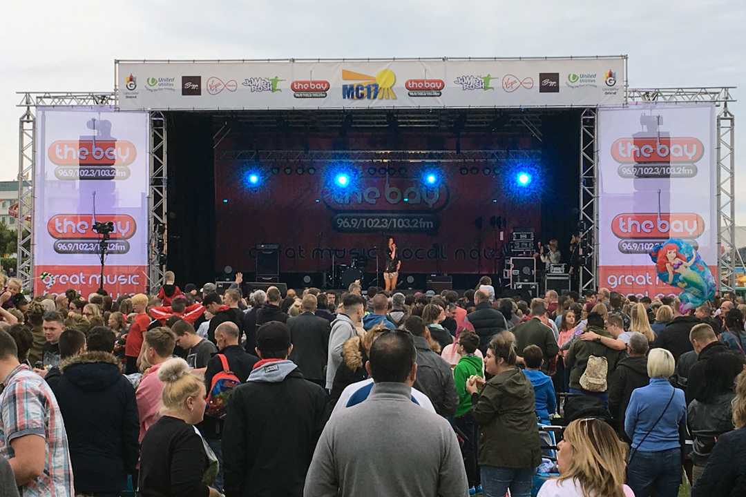 The VIO system was put through its paces on the Bay radio live stage at Morecambe Carnival