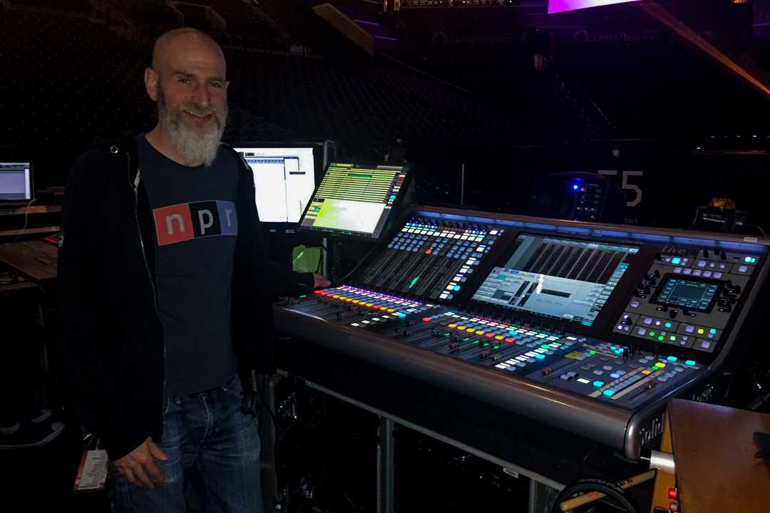 Front of House engineer Scott Eisenberg