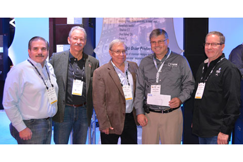 Bob Luther, CEO of Lex Products (second from right) with Behind the Scenes directors Bill Groener, Eddie Raymond, Jules Lauve, and Rick Rudolph