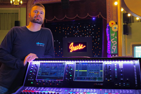 Ian Jones and the Allen & Heath dLive S5000 at the Thomaston Opera House