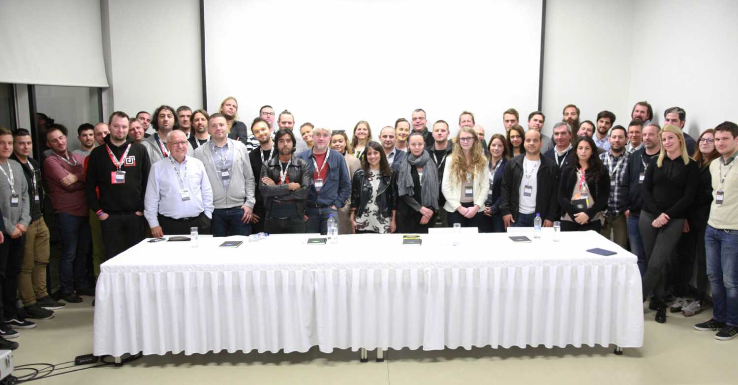 Delegates on board A38 Ship, at EPFE 17, Budapest