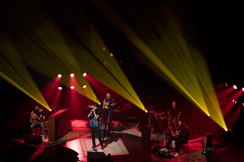 The tour’s lighting equipment is supplied by Coruna Sound & Light (photo: Frank Lambrechts)