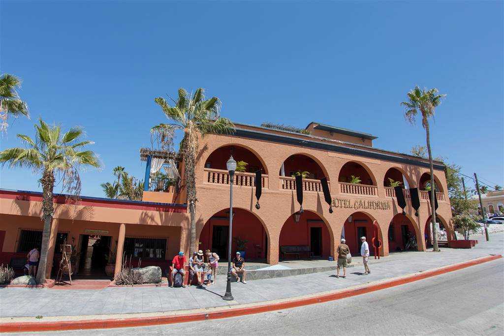 The Hotel California in the town of Todos Santos, Baja California Sur, Mexico