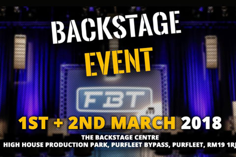 Entry to The Backstage Event is entirely free for industry professionals